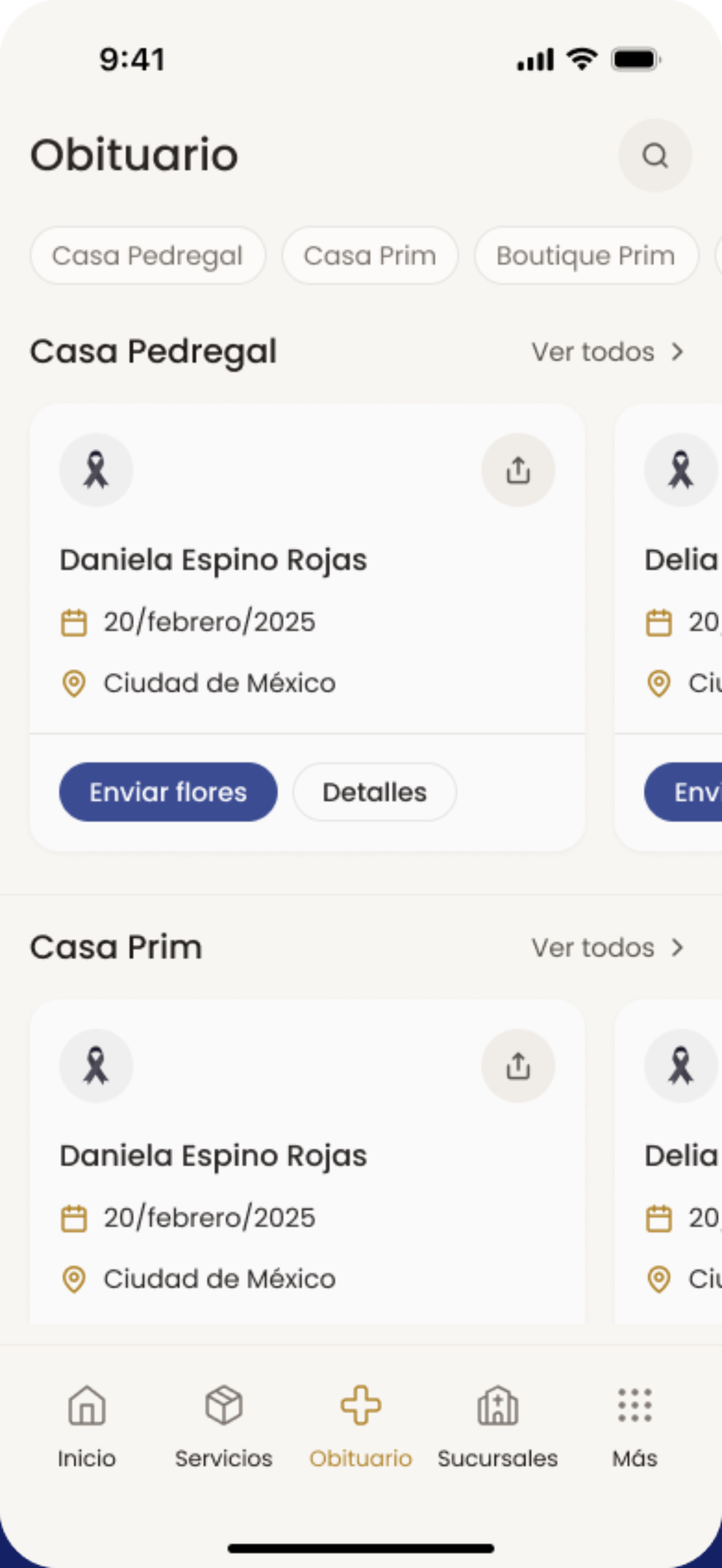 App screen